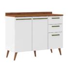 Balcão De Cozinha 2 Portas E 3 Gavetas Com Tampo 1,20m Favori