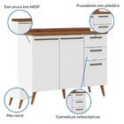 Balcão De Cozinha 2 Portas E 3 Gavetas Com Tampo 1,20m Favori