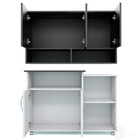 Balcão De Cozinha 2 Portas E Armário Aéreo 3 Portas S/ Pouxad