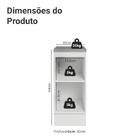 Balcão De Cozinha 35 Cm 1 Porta Branco Vik Madesa