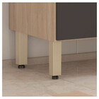 Balcão De Cozinha 3 Portas 120 Cm Miss Avena Grafito 93222