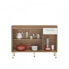 Balcão De Cozinha 3 Portas 1 Gaveta Dama  Amendola Branco