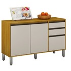 Balcão De Cozinha 3 Portas 2 Gavetas - Eduarda-cinamomo/off W