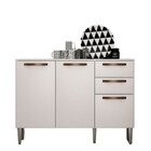 Balcão De Cozinha 3 Portas 2 Gavetas Maísa