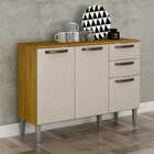 Balcão De Cozinha 3 Portas 2 Gavetas - Maísa-cinamomo/off Whi