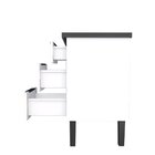 Balcão De Cozinha 3 Portas 3 Gavetas 153cm Júpiter  Branco