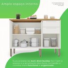 Balcão De Cozinha 3 Portas E 2 Gavetas Paris Branco