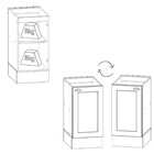 Balcão De Cozinha 40 Cm 1 Porta Americana Henn