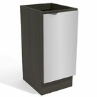 Balcão De Cozinha 40 Cm Nox 1 Porta Onix/steel - Kappesberg