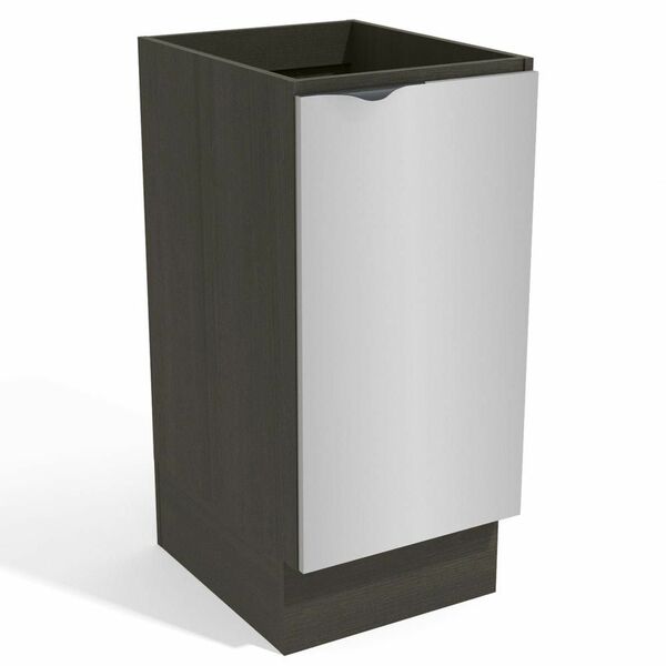 Balcão De Cozinha 40 Cm Nox 1 Porta Onix/steel - Kappesberg