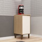 Balcao De Cozinha 40cm 1 Porta Karine  Carvalho/off White