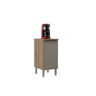 Balcão De Cozinha 40cm 1 Porta Lavinia Amêndoa/niágara