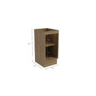 Balcão De Cozinha 40cm 1 Porta Madeira  Nogueira/fendi