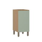 Balcão De Cozinha 40cm 1 Porta Sem Tampo Slim Luciane Móveis