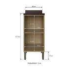 Balcão De Cozinha 40cm Com Tampo 1 Porta Dubai 2934 Casamia -