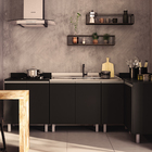 Balcão de Cozinha 40cm Preto Spring