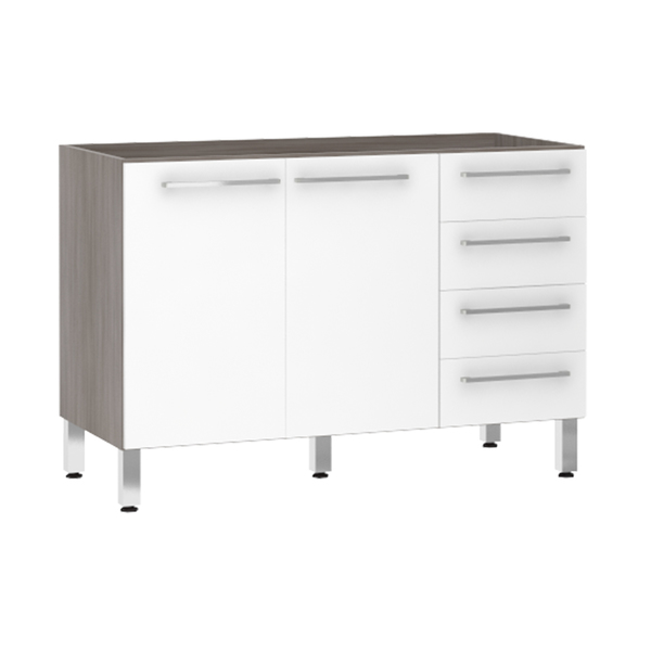 Balcão de Cozinha 53x82,5x53cm Branco Prime Luciane