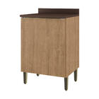 Balcão De Cozinha 60cm Com Tampo 1 Porta Dubai 2936 Casamia -