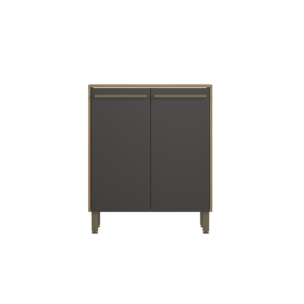 Balcão De Cozinha 70 Cm 02 Portas Marina Montana/grafite Madi