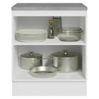 Balcão De Cozinha 70 Cm 2 Portas Branco/verde Vik Madesa