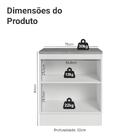 Balcão De Cozinha 70 Cm 2 Portas Branco/verde Vik Madesa