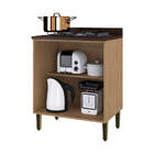 Balcão De Cozinha 70cm Com Tampo 2 Portas Dubai 2937 Casamia