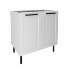 Balcão De Cozinha 80 Cm 2 Portas 1 Prateleira Cz3301 Branco -