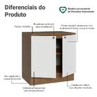 Balcão De Cozinha 80 Cm 2 Portas Rustic/branco Vik Madesa