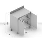 Balcão De Cozinha 80 Cm Koya 2 Portas Verde Oliva - Politorno