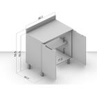 Balcão De Cozinha 80 Cm Meena 2 Portas Branco/creme - Politor