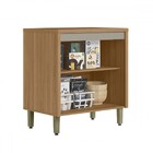 Balcão De Cozinha 80 Cm Renard 2 Portas 100% Mdf Jequitibá/gr