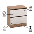 Balcão De Cozinha 80cm 1 Porta 1 Gaveta Com Tampo Etna Carval