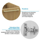 Balcão De Cozinha 80cm 1 Porta 2 Gavetas Elegance Luciane Móv