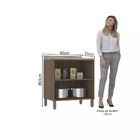 Balcão De Cozinha 80cm 2 Portas Com Tampo Aspen Luciane Móvei