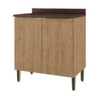 Balcão De Cozinha 80cm 2 Portas Com Tampo Dubai 2938 Casamia