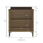 Balcão De Cozinha 80cm 2 Portas Com Tampo Dubai 2938 Casamia