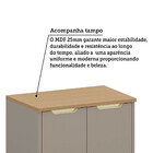 Balcão De Cozinha 80cm 2 Portas Com Tampo Lumina Luciane Móve