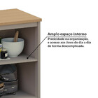 Balcão De Cozinha 80cm 2 Portas Com Tampo Lumina Luciane Móve