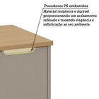 Balcão De Cozinha 80cm 2 Portas Com Tampo Lumina Luciane Móve