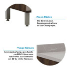 Balcão De Cozinha 80cm 2 Portas E Com Tampo Luna Luciane Móve