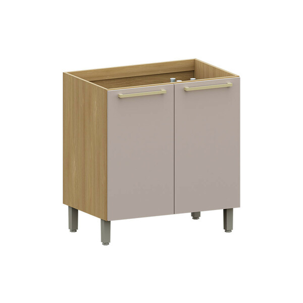 Balcão De Cozinha 80cm 2 Portas Elegance Luciane Móveis