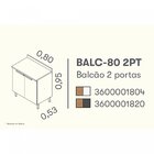 Balcão De Cozinha 80cm 2 Portas Em Mdf Com Tampo Porto Itatia