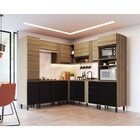 Balcão De Cozinha 80cm 2 Portas Laura Delamarco Móveis Mel/pr