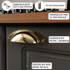 Balcão De Cozinha 80cm 2 Portas Roma Chumbo