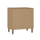 Balcão De Cozinha 80cm 2 Portas Sem Tampo Slim Luciane Móveis