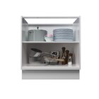 Balcão De Cozinha 80cm 2 Portas Sevilha Branco Ártico