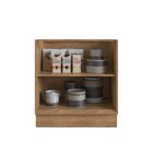 Balcão De Cozinha 80cm 2 Portas Viena  Louro Freijó/grafitto