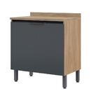 Balcão De Cozinha 80cm Barcelona Multimóveis Cr6162 Aveiro/gr