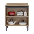 Balcão De Cozinha 80cm Barcelona Multimóveis Cr6162 Aveiro/gr