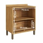 Balcão De Cozinha 80cm Com 1 Porta Basculante 1 Gavetão E Tam